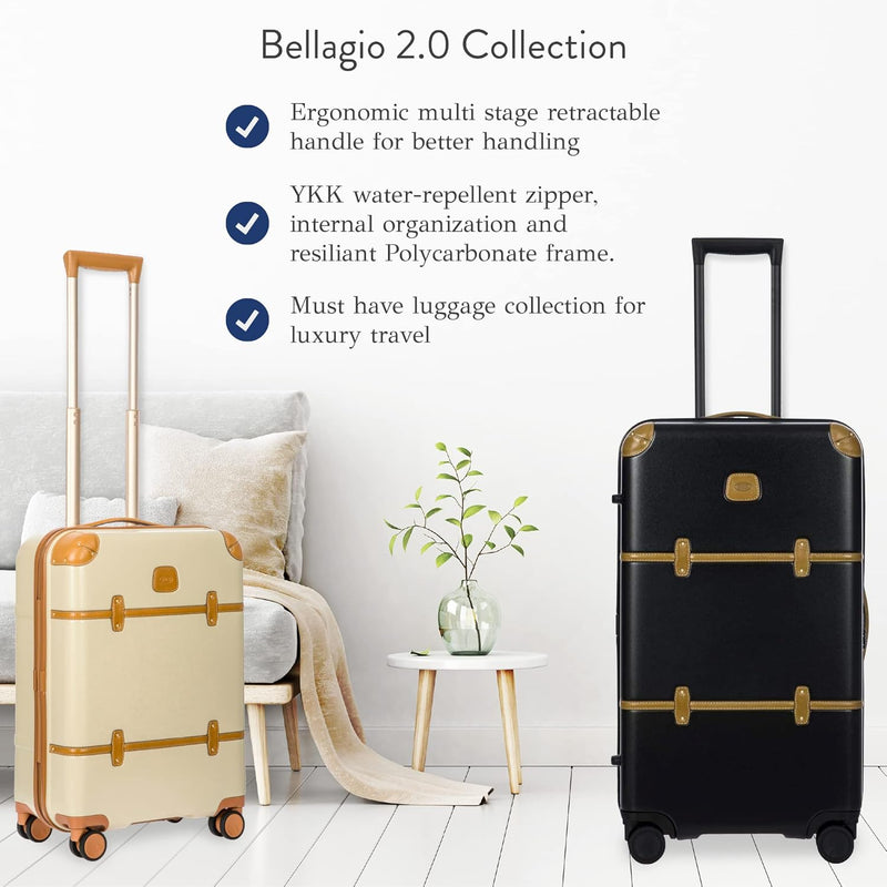 Reisekoffer Bellagio, Einheitsgrösse.Schwarz/Braun Gross (70-79 cm) Schwarz/Braun, Gross (70-79 cm)