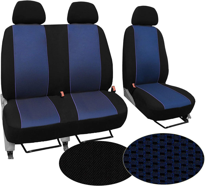 GSC Sitzbezüge Universal Schonbezüge 1+2 kompatibel mit Renault TRAFIC