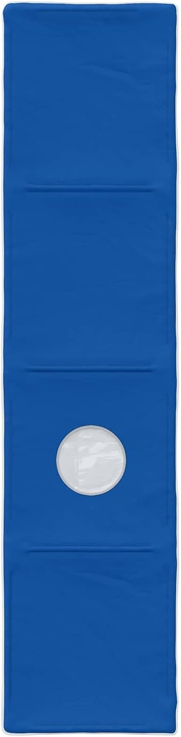 Bettunnel 2 Stück Blau aus Polyester 211 x 52,5 x 2 cm, modulares Schlafzimmer Zubehör mit Montage,