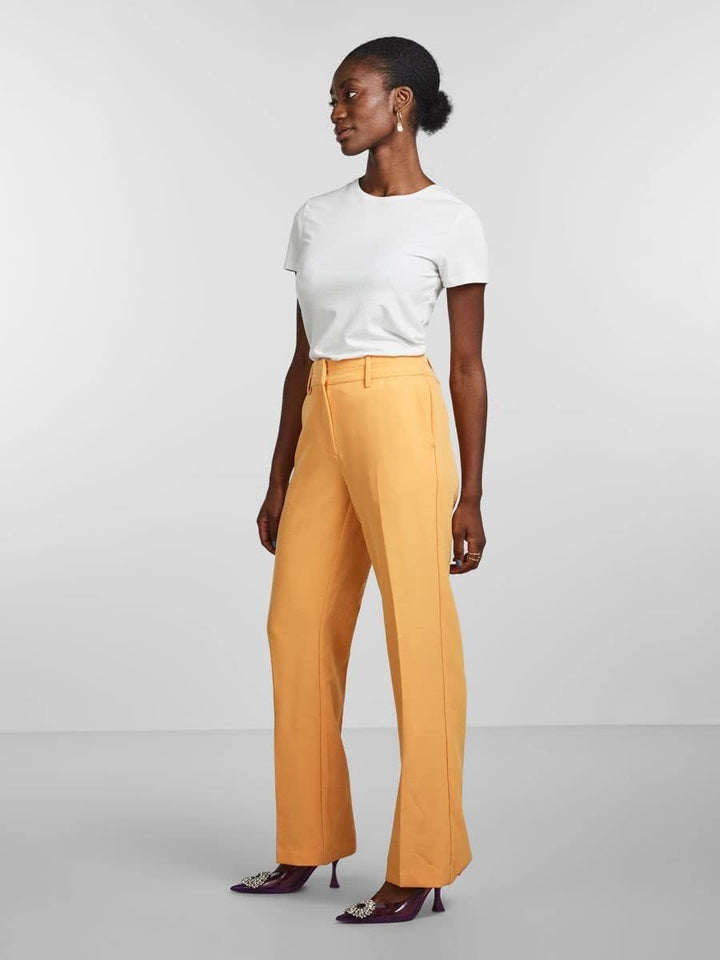 Y.A.S Damen Yasbluris Mw Flared Pant Noos Anzughose, Mock Orange