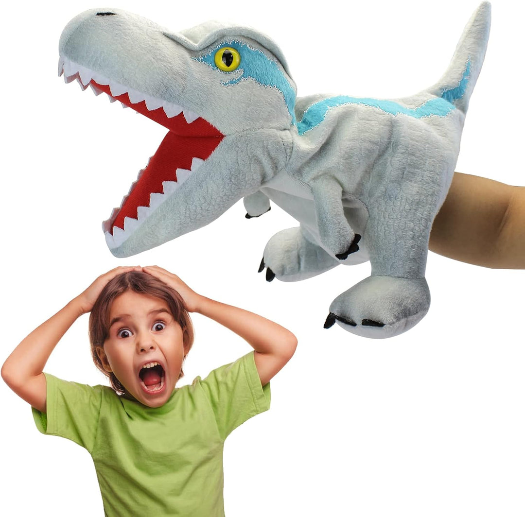 JUSTQUNSEEN Dinosaurier Handpuppen Dinosaurier Spielzeug, Dinosaurier Puppen für Kinder, Dinosaurier