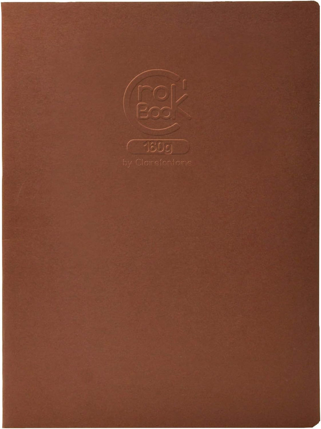 Clairefontaine 60338C - Packung mit 10 Skizzenheften Crok'Book 17x22cm Hochformat 20 Blatt weisses Z