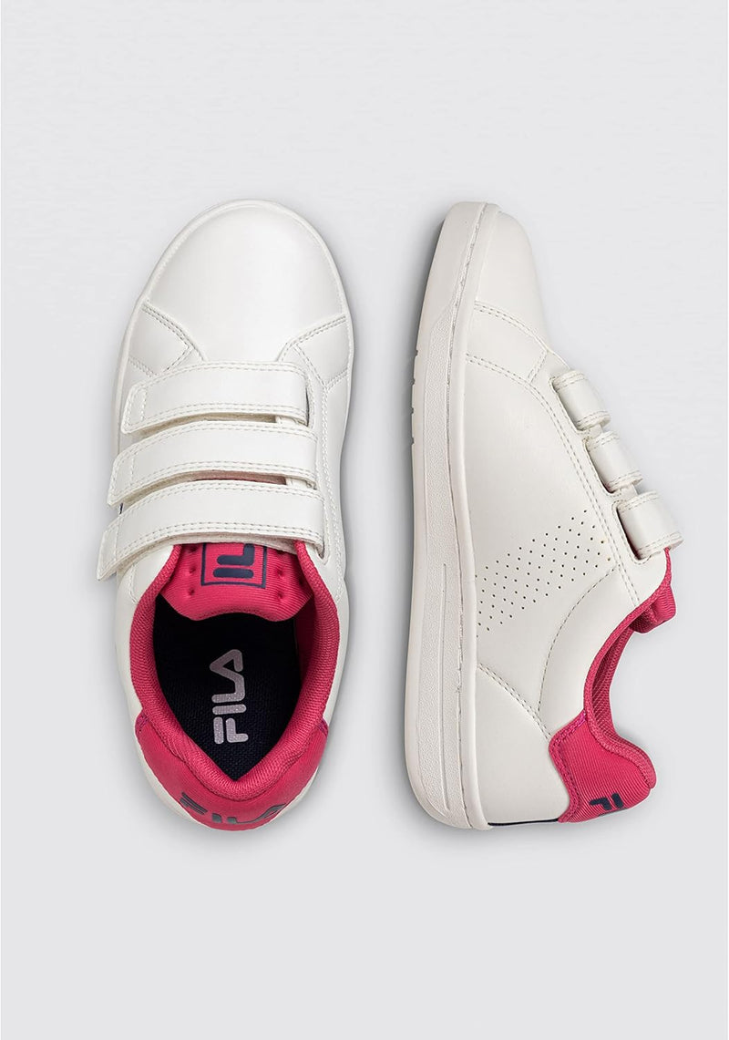 FILA Unisex Kinder Crosscourt 2 Nt Teens Sneaker 38 EU White Carmine, 38 EU White Carmine