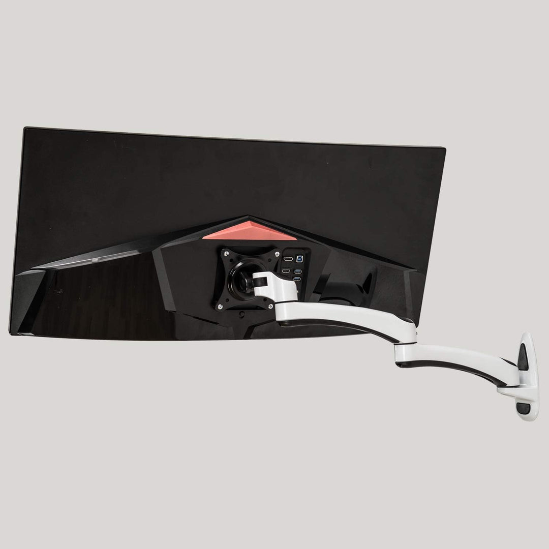 HFTEK® – Monitor TV Wand Halter Wandhalterung für Bildschirme von 15 bis 27 Zoll mit VESA 75/100 (HF