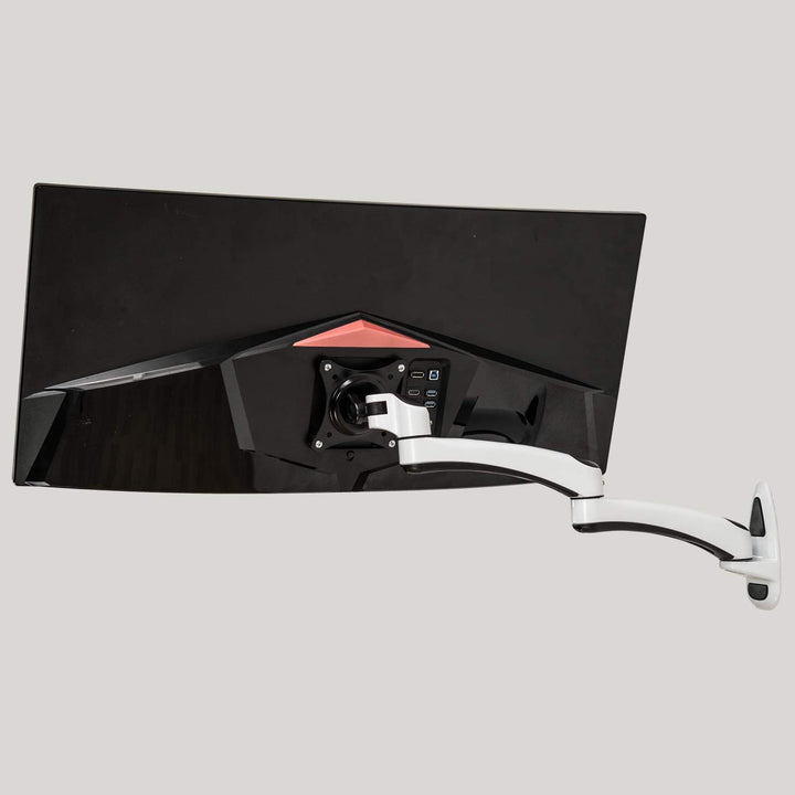 HFTEK® – Monitor TV Wand Halter Wandhalterung für Bildschirme von 15 bis 27 Zoll mit VESA 75/100 (HF