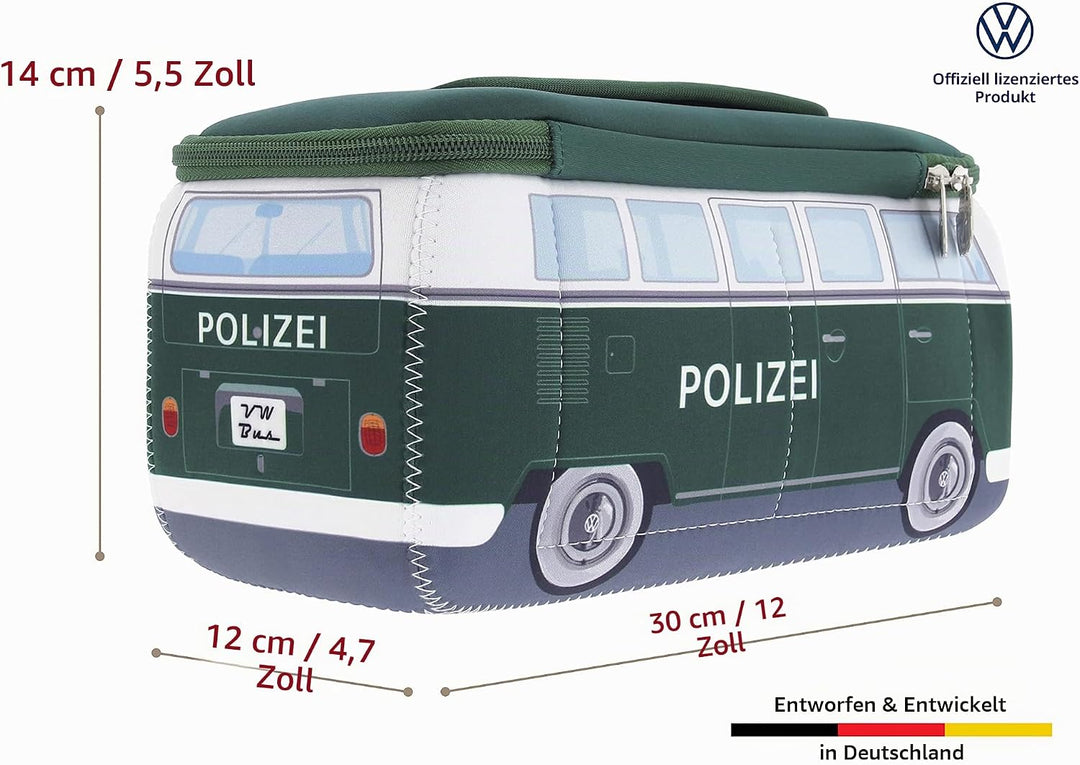 BRISA VW Collection - T1 Bulli Bus Kulturbeutel Kosmetiktasche | Volkswagen Universaltasche Waschbeu
