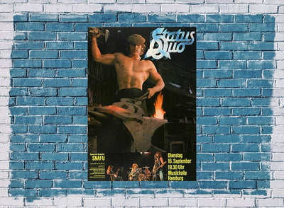 Status Quo - Just Supposing, Hamburg & München 1980 » Konzertplakat/Premium Poster | Live Konzert Ve