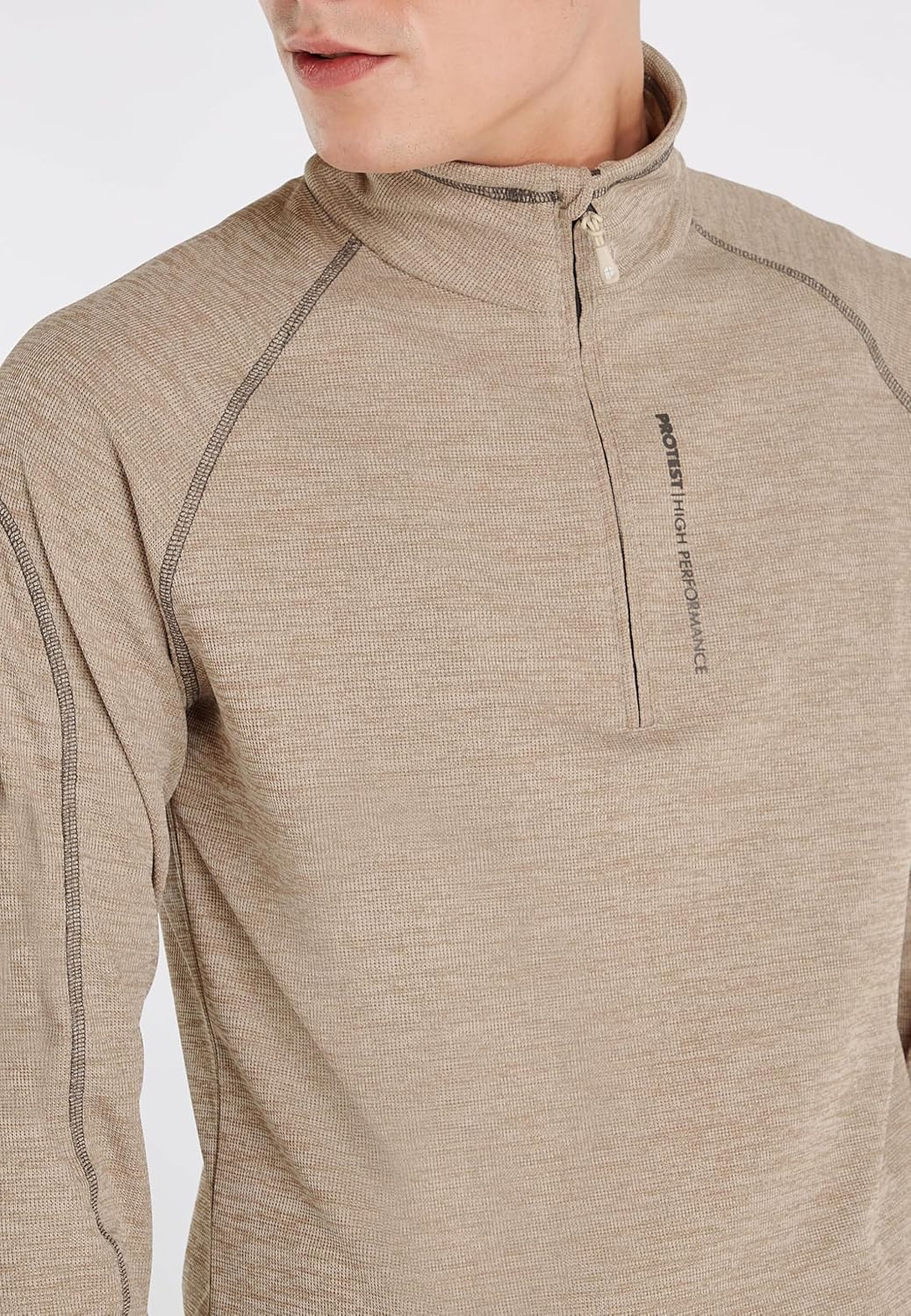 Protest Men Langer Ärmel PRTLOUISIANA XS Kitoffwhite, XS Kitoffwhite