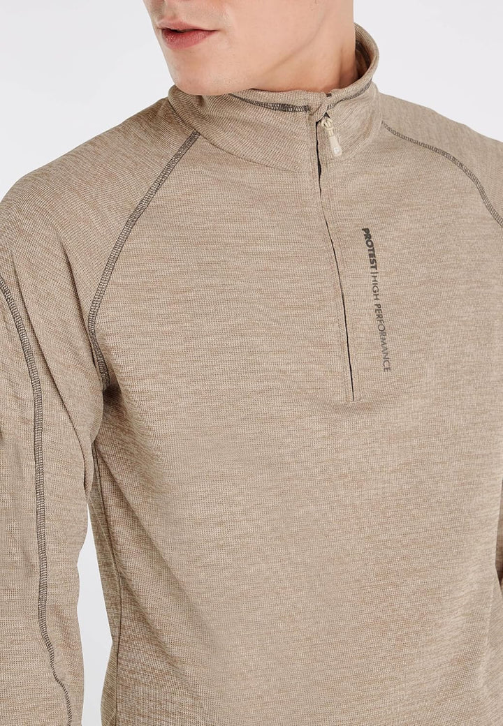 Protest Men Langer Ärmel PRTLOUISIANA XS Kitoffwhite, XS Kitoffwhite