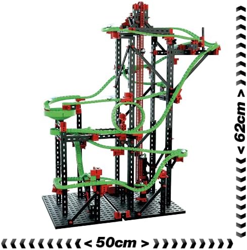 fischertechnik 536621 Kugelbahn Dynamic L2 – Bausatz für Kinder ab 9 Jahren, Lernspielzeug mit Motor
