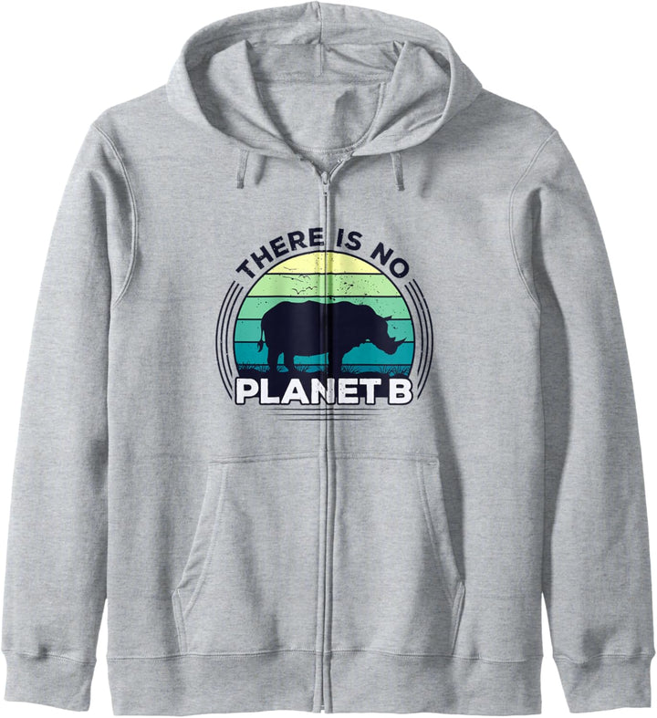 Save The Rhinos There Is No Planet B Earth Day Kapuzenjacke