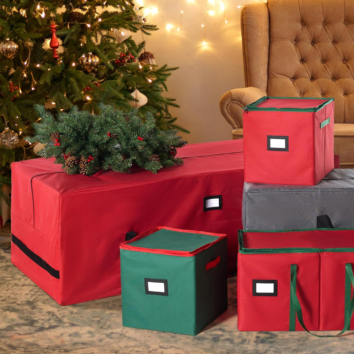 JOIEDOMI Weihnachtsbaum Aufbewahrungstasche, für 7,5 ft/228.6cm künstliche zerlegt Urlaub Baum, stra