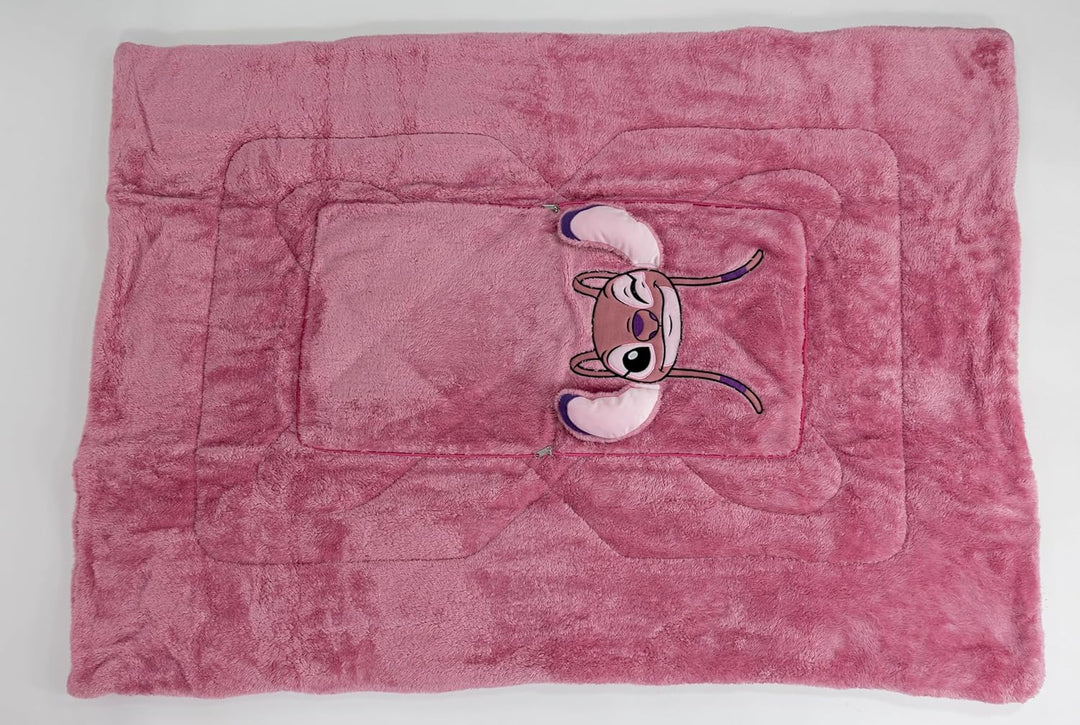 Aymax Stitch Deckenkissen, Angel Kissen, Decke, 2-in-1