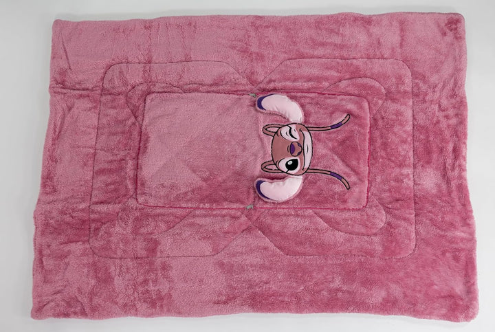 Aymax Stitch Deckenkissen, Angel Kissen, Decke, 2-in-1