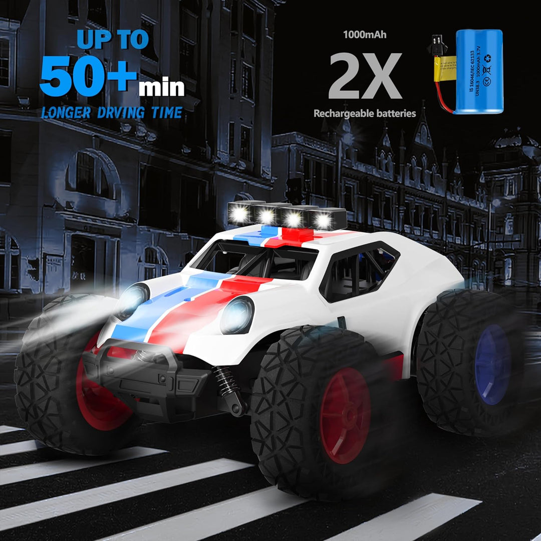 Kizeefun Ferngesteuertes Auto, 2.4Ghz 1/20 RC Auto Geländewagen 20 km/h Alle Gelände, Elektrisches S