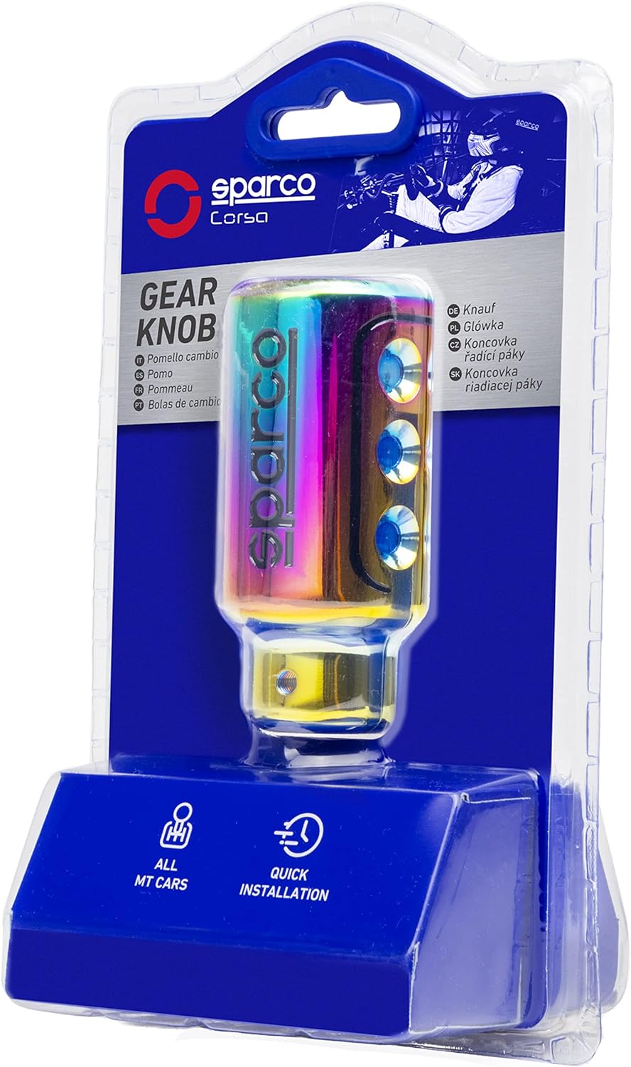 Sparco Manueller Schaltknauf Racing Schillernd Universal RACING Iridiszent, RACING Iridiszent