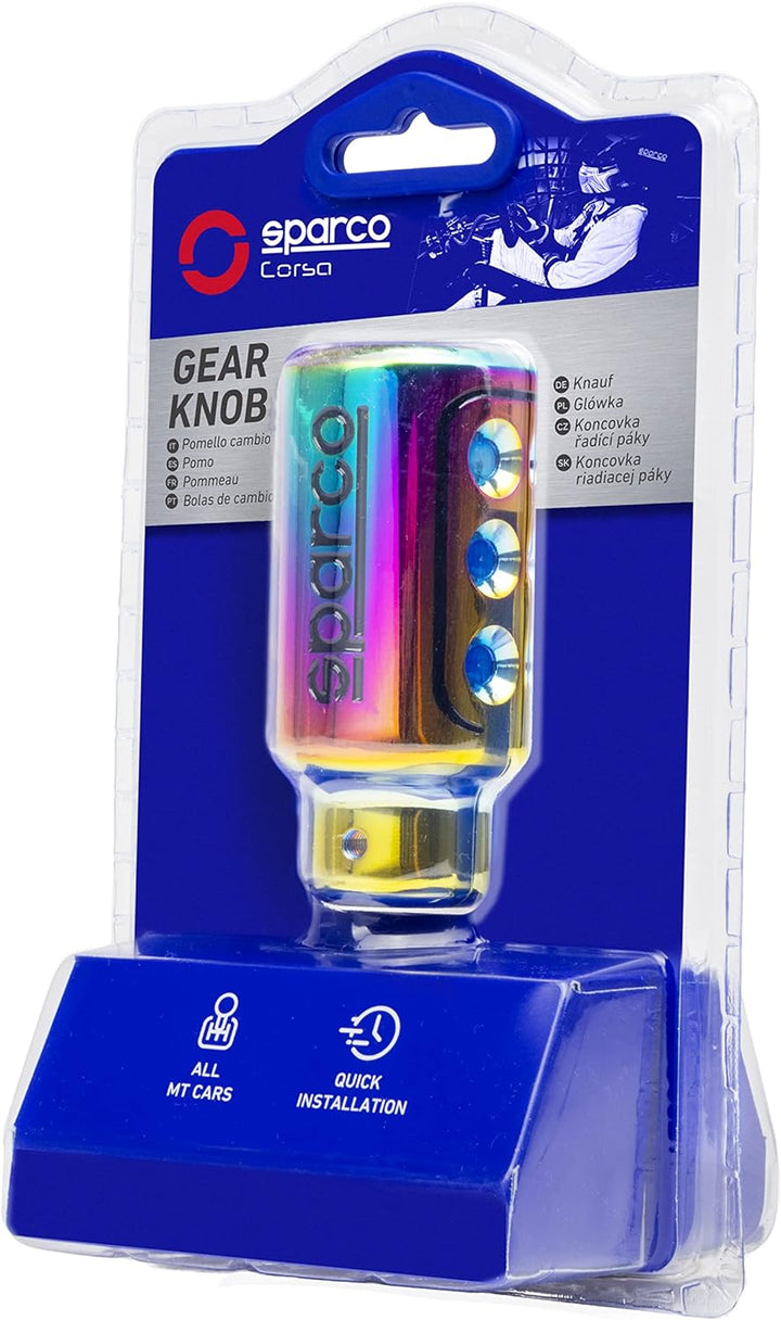 Sparco Manueller Schaltknauf Racing Schillernd Universal RACING Iridiszent, RACING Iridiszent