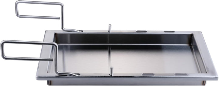 SANTOS einsetzbare Grillpfanne/Einsatzpfanne - Edelstahl Plancha - 27x36,5x4cm - Broil King Monarch