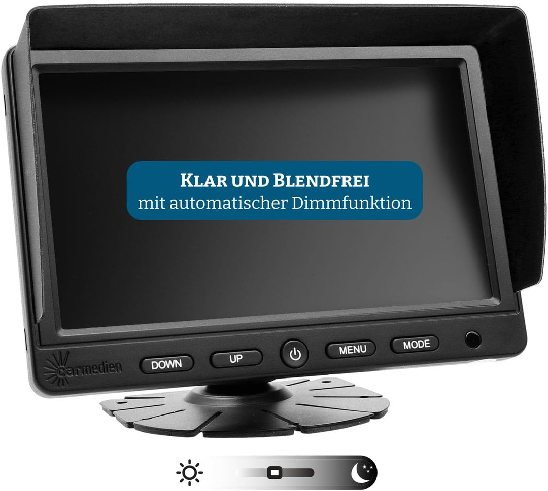 7 Zoll TFT LCD Monitor cm-NMR7 Bildschirm für Rückfahrkamera Kamera System 12V 24V 7" Display Rückfa
