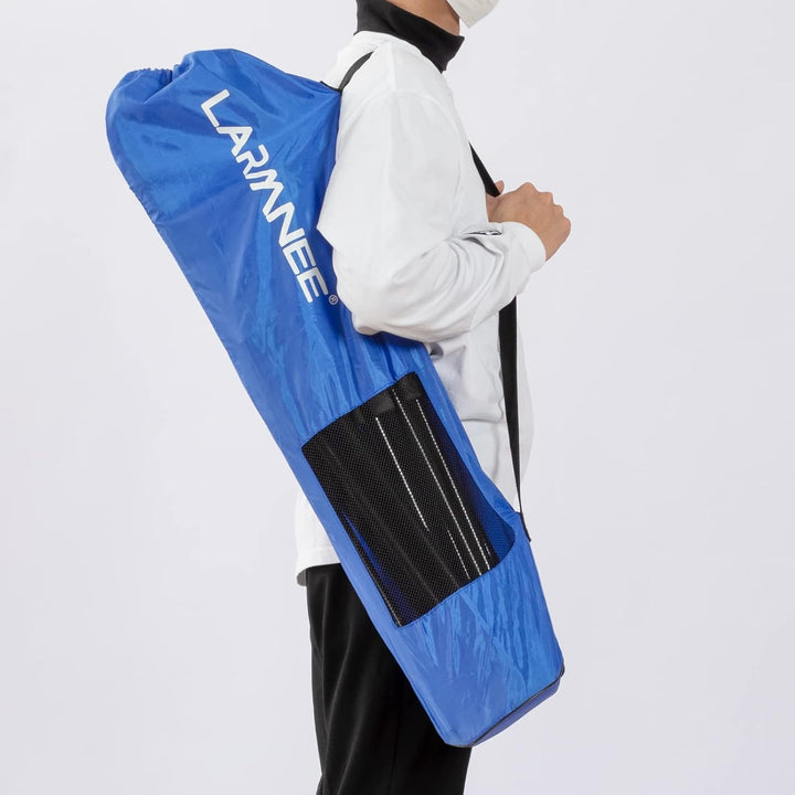 LARMNEE Badmintonnetz, Volleyballnetz, Federballnetz, 3-Fach-Höhenverstellbar 107/120/155cm, Tragbar