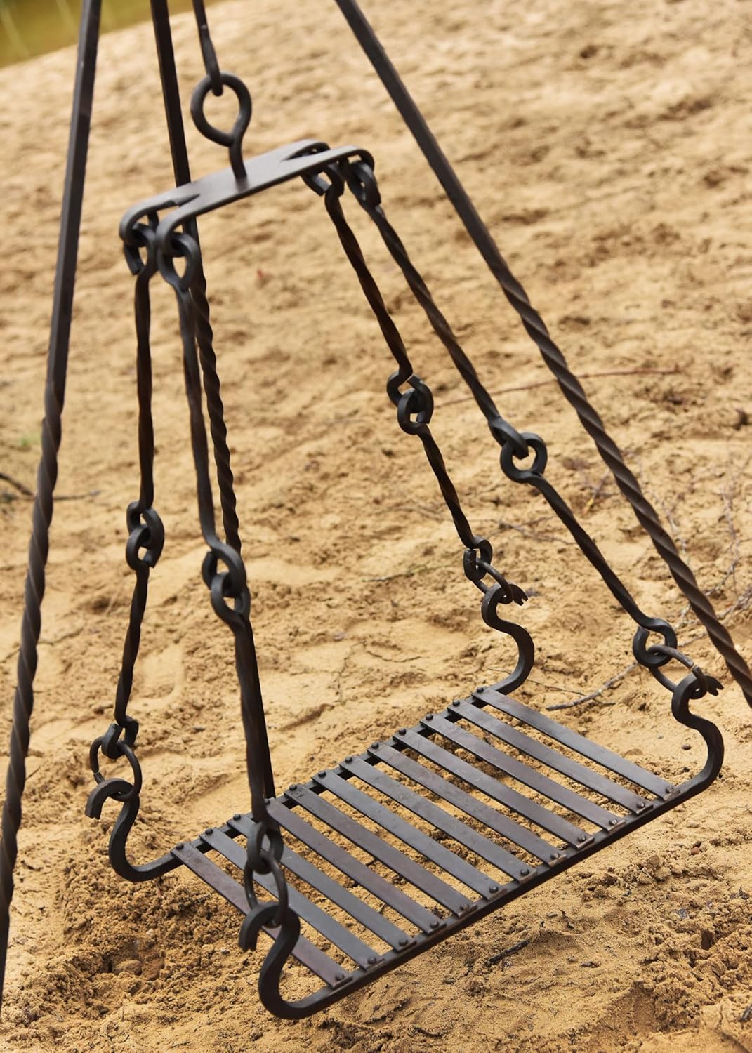 Grillrost für Dreibein aus Stahl, handgeschmiedet - Grill - Outdoor - Garten - Mittelalter - LARP