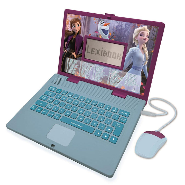 LEXIBOOK - Disney Die Eiskönigin 2 - Pädagogischer und zweisprachiger Laptop Spanisch/Englisch - Spi