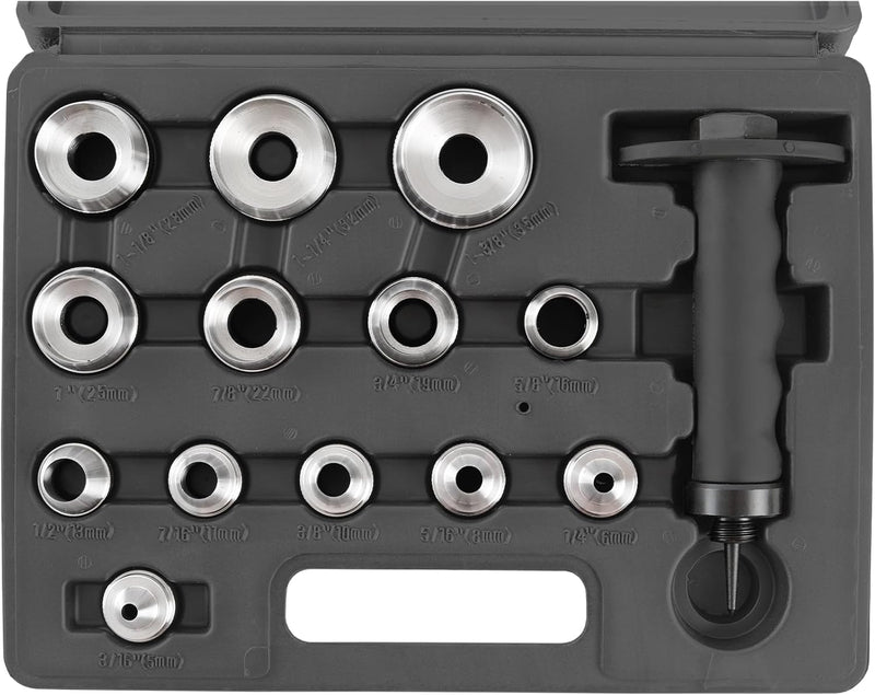 TECPO Locheisen Satz 14-teilig Loch Stanzen Henkellocheisen 5-35mm Lochstanzer Werkzeug