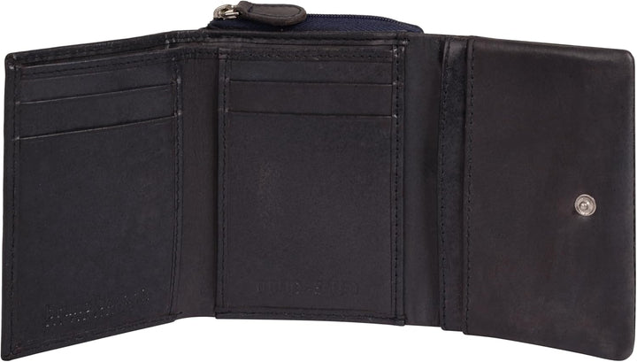 bruno banani Geldbörse Echt Leder Damen | | 021753 Blau, Blau
