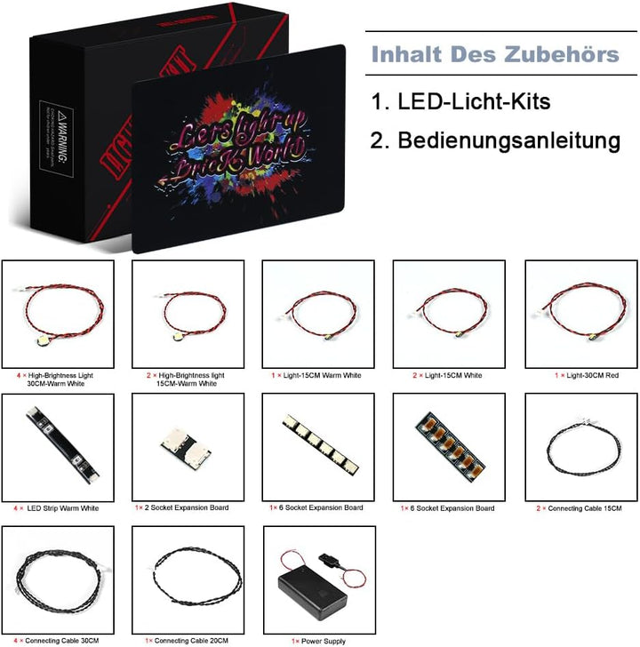 Led Licht Set für Lego 76423 Hogwarts Express Train Set with Hogsmeade Station (Kein Lego), Dekorati