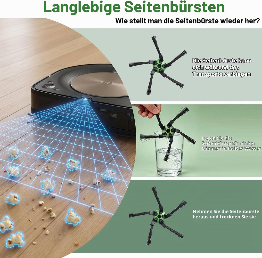 Ersatzteile passend für iRobot Roomba s9 (9150) s9 + s9 Plus (9550) Wi-Fi-Roboter-Staubsauger-Kits d