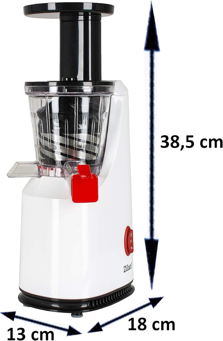 Zilan Elektrische Zitruspresse | 200 Watt | Auto-Start-Stop | 5 Stufen | 600ml Saftbehälter | Edelst