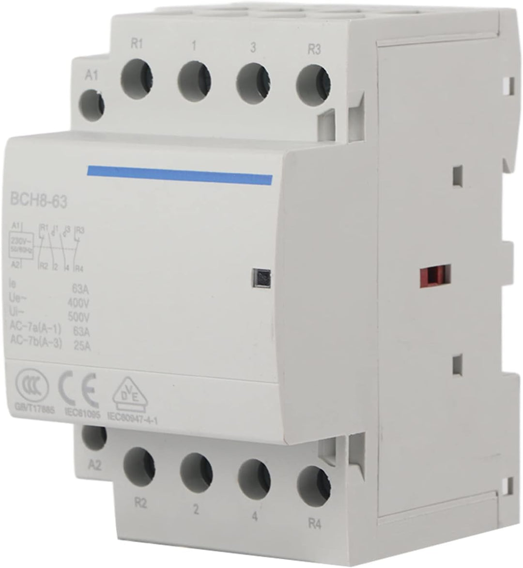230V AC-Schütz 4P 2NO 2NC 63A 50Hz 60Hz 4-polig Haushalt AC-Schütz AC230V, AC230V