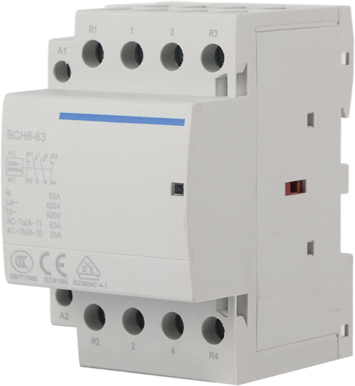230V AC-Schütz 4P 2NO 2NC 63A 50Hz 60Hz 4-polig Haushalt AC-Schütz AC230V, AC230V