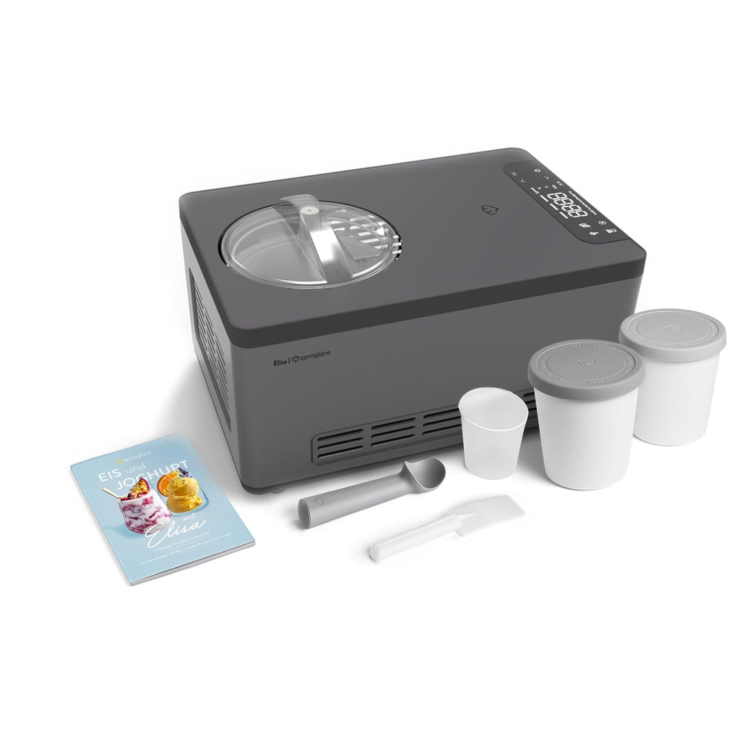 SPRINGLANE Eismaschine & Joghurtbereiter Elisa 2,0 L, selbstkühlendem Kompressor 220 W inkl. Aufbewa