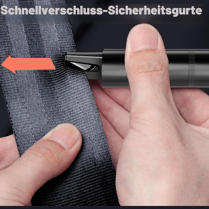 Notfallhammer Auto mit Gurtschneider, 2 Stück 2 in 1 Gurtschneider Notfallhammer, Protector Sicherhe