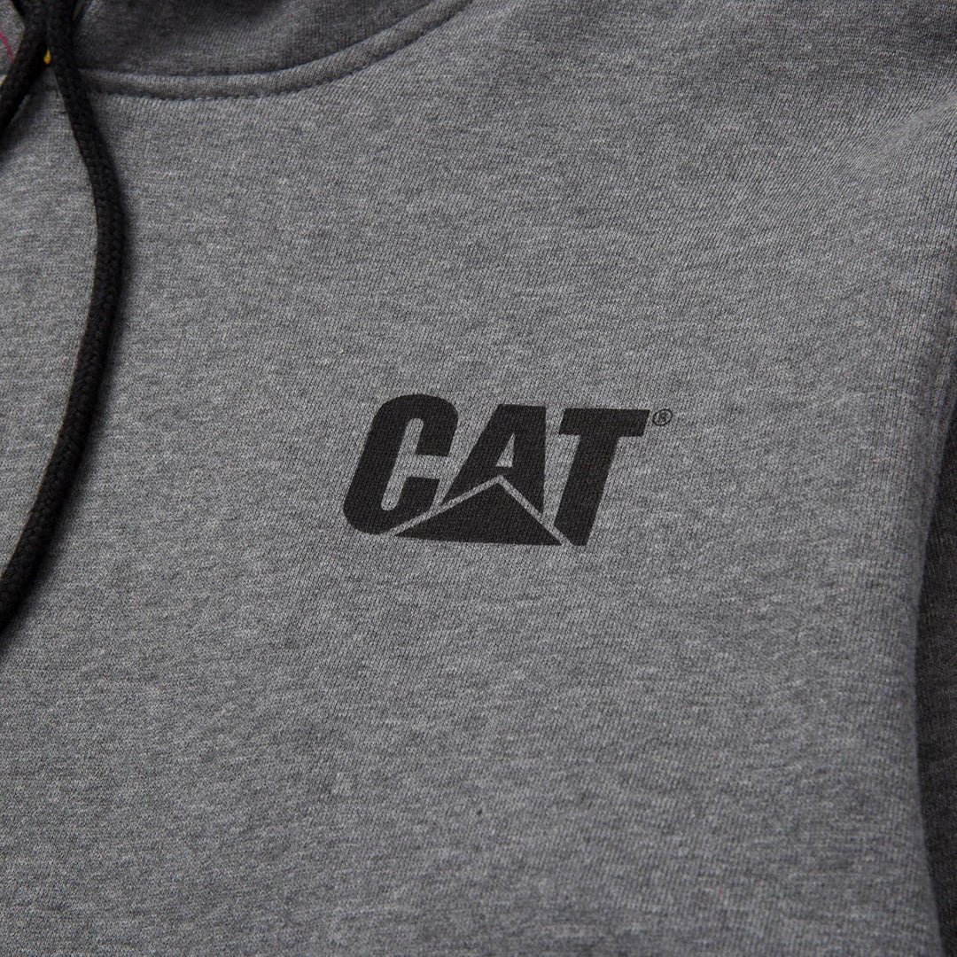 Caterpillar Herren Trademark Banner Kapuzen-Sweatshirt Kapuzenpullover S Dunkelgrau (Dark Heather Gr