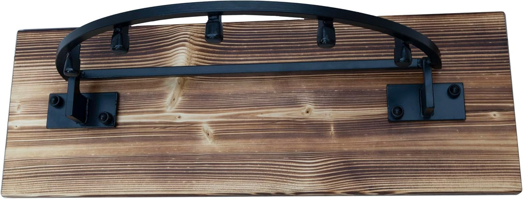 QLS Müllsackhalter U1 Müllsackständer Wandbefestigung Wandhalter Wandmontage Holz Abfallhalter 35 L