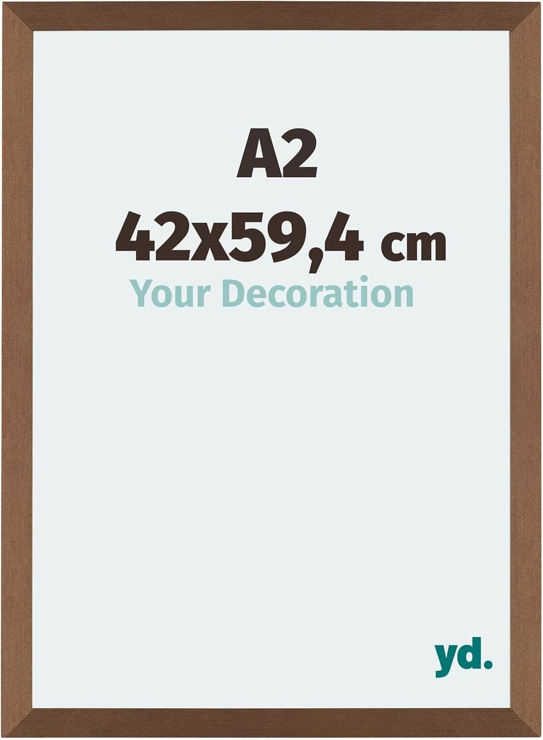 yd. Your Decoration - Bilderrahmen DIN A2 42x59,4 cm - Bilderrahmen aus MDF mit Acrylglas - Antirefl