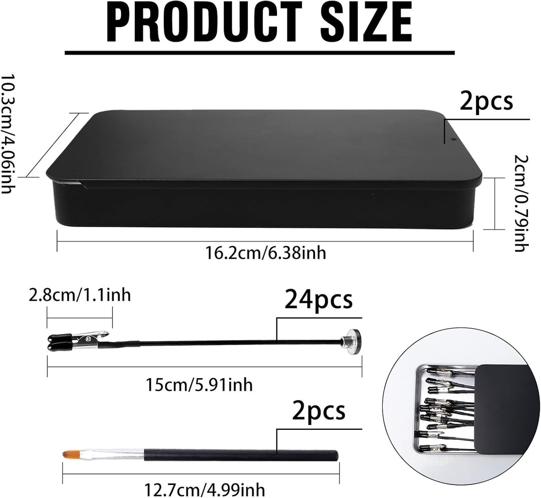 24 Stück Dritte Hand Löten mit Magnetfuss Flexibler Löthilfe Krokodilklemme 15cm Magnetisch Krokodil
