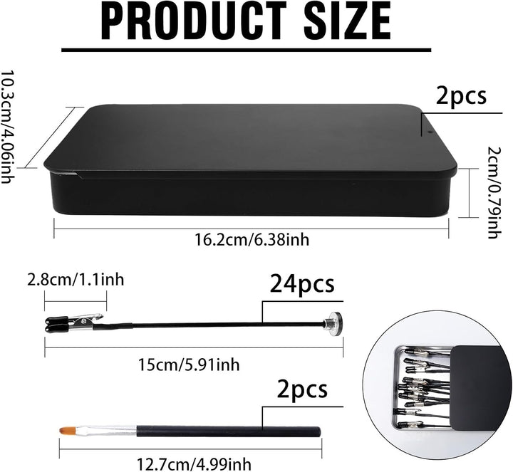 24 Stück Dritte Hand Löten mit Magnetfuss Flexibler Löthilfe Krokodilklemme 15cm Magnetisch Krokodil