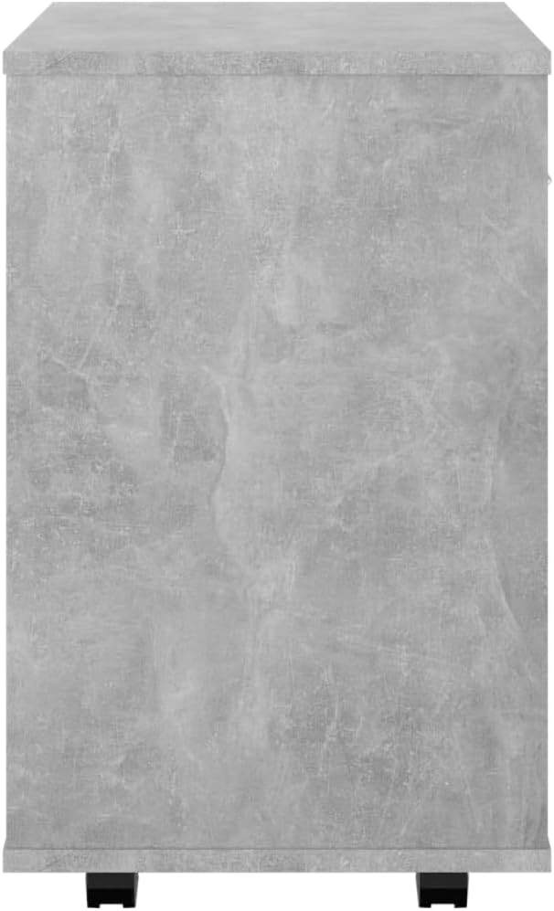 Mobiler Aktenschrank Lagerschrank aus Holzwerkstoff Beistellschrank mit Rollen für Wohnzimmer Schlaf