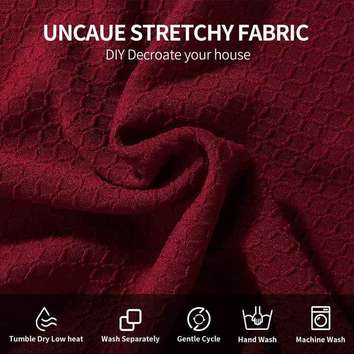 Homaxy Stretch Spandex Jacquard Esszimmerstuhl Sitzbezüge Stuhlhussen, herausnehmbarer waschbarer An