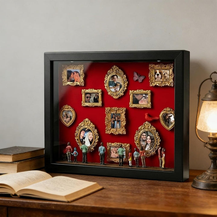 Mini Museum Box - DIY Figuren Zum Selberbauen Mit Beleuchtung Zur Erinnerungsdekoration Als Komplett