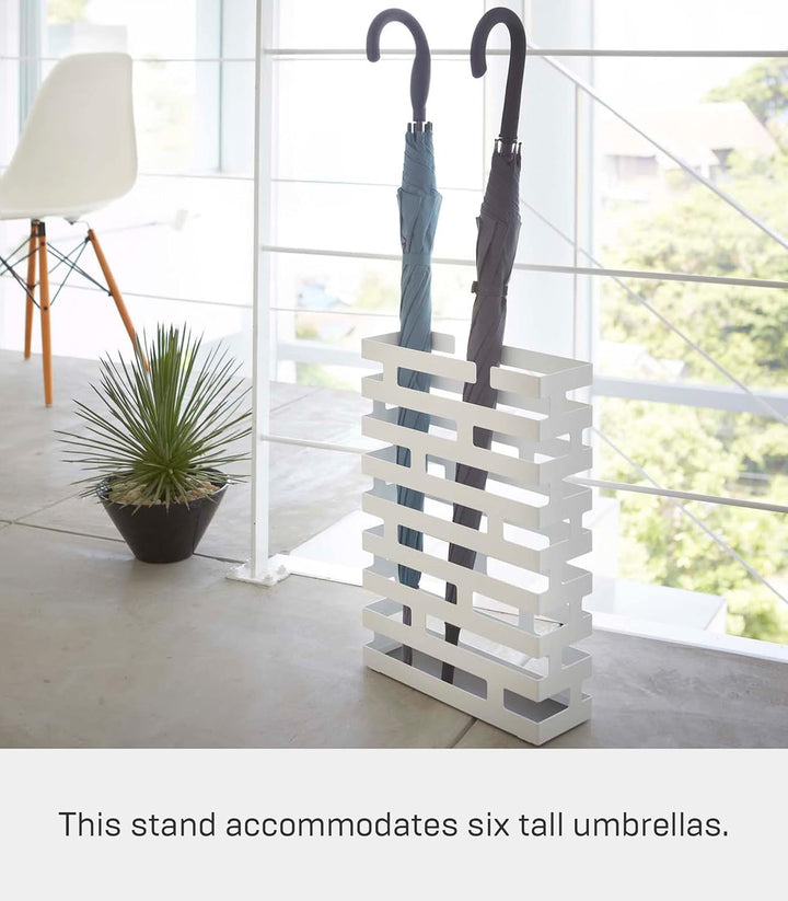 Brick Umbrella Stand Rectangle - white Weiss, Weiss