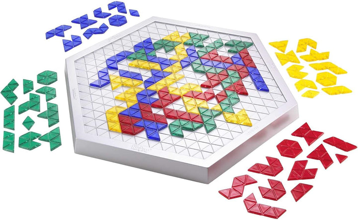 Mattel Games Blokus Trigon - neue Variante des klassischen Strategiespiels, dreieckige Trigon-Steine