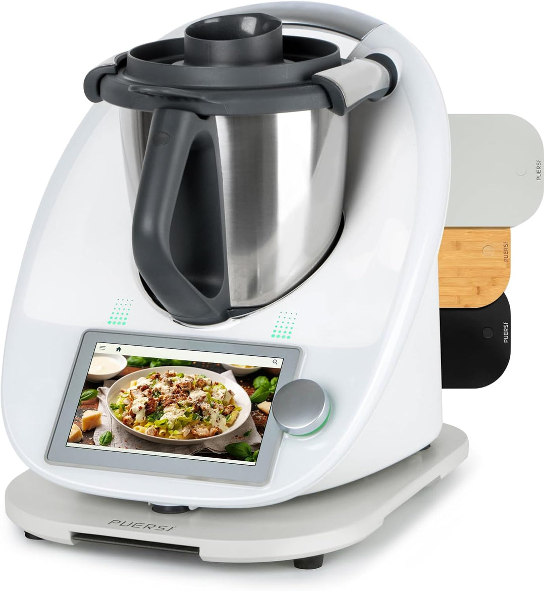 PUERSI Gleitbrett für Thermomix TM6/TM5, 2te Generation, Brett für Thermomix mit Rollen, Leicht Glei