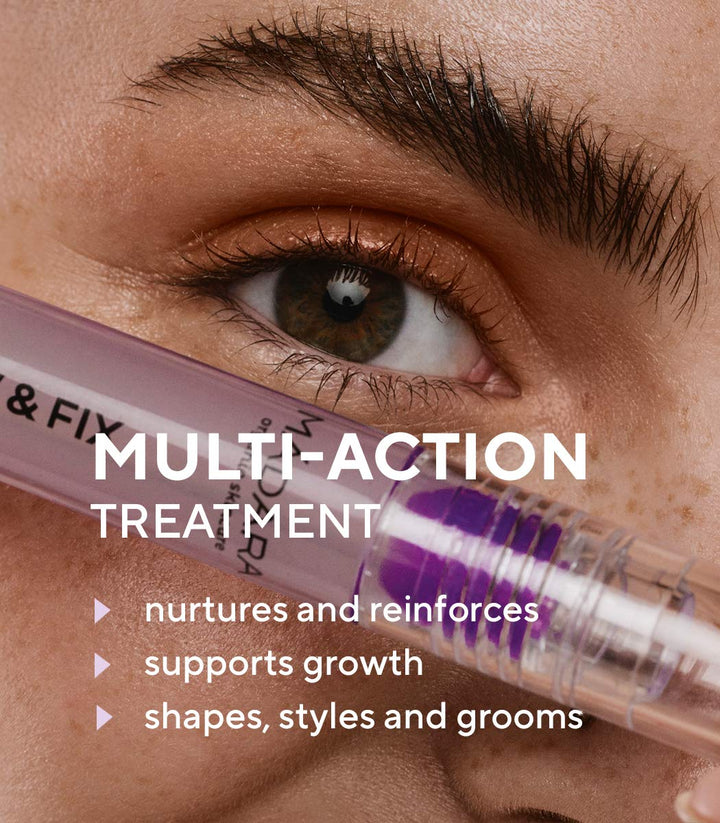 MÁDARA Organic Skincare | GROW & FIX Brow & Lash Booster, 4,25ml – Fördert das Wachstum von Brauen u