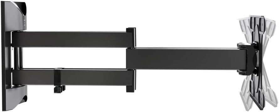 Meliconi Space System DUALMOTION OLED TV-Wandhalterung mit Doppelarm und Doppelrotation, OLED-TV-Hal