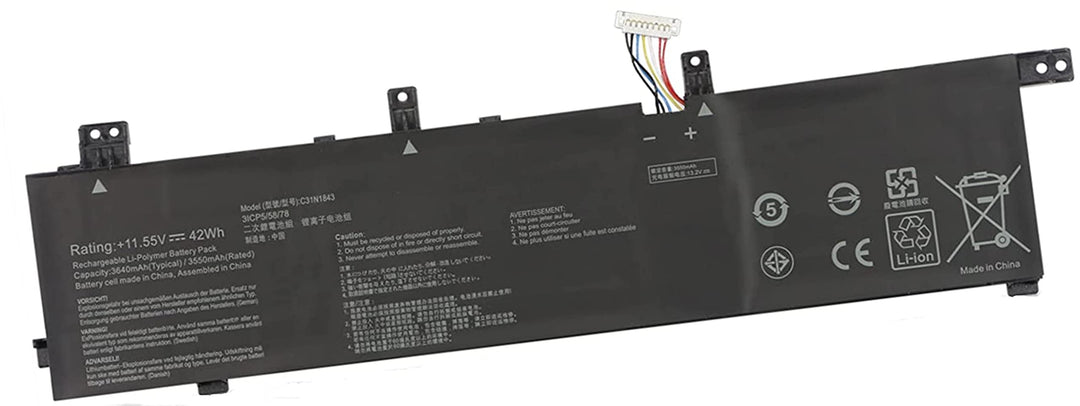 ASKC 42Wh C31N1843 Laptop Akku für ASUS X432FA X432FL X432FLC X532FA X532FL X532FLC VivoBook S14 S43