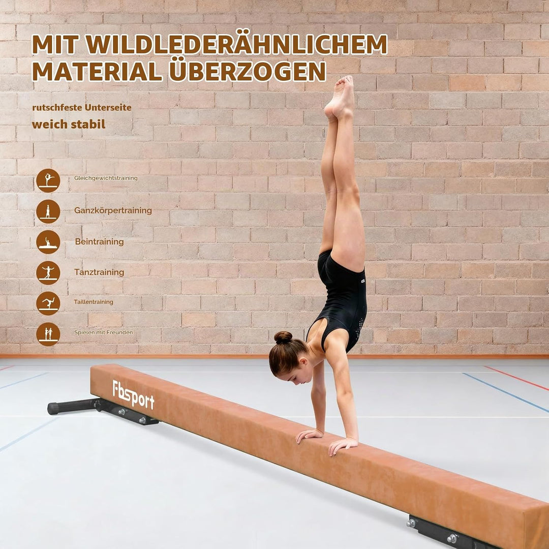 FBSPORT schwebebalken Kinder schwebebalken für zuhause schwebebalken höhenverstellbar Gymnastik Bala